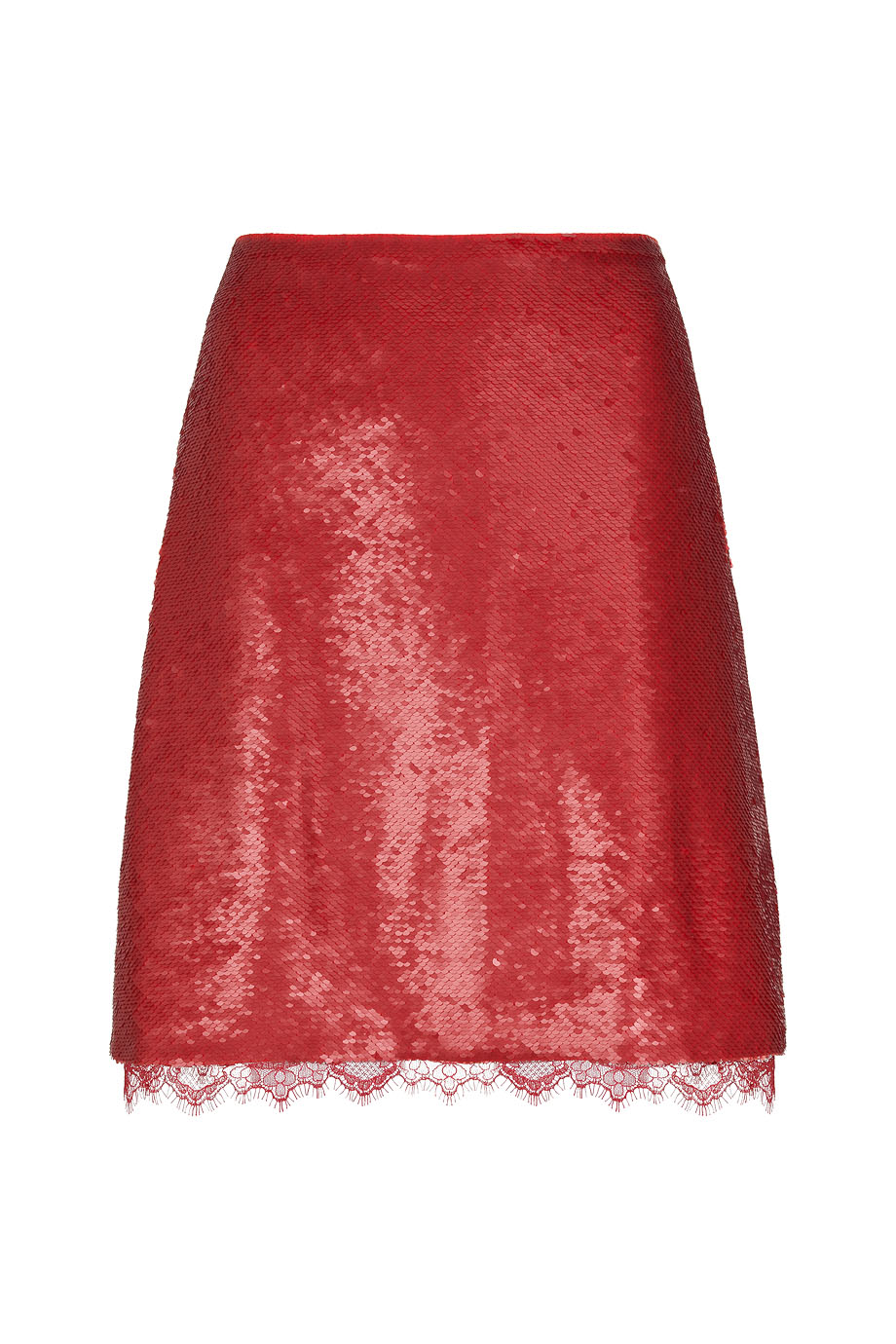 Юбка-мини с отделкой пайетками