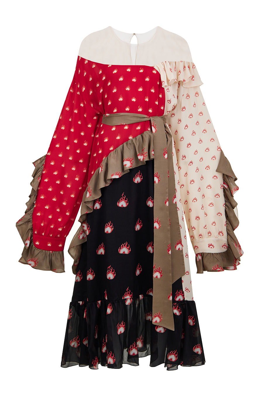 Платье макси из шелка