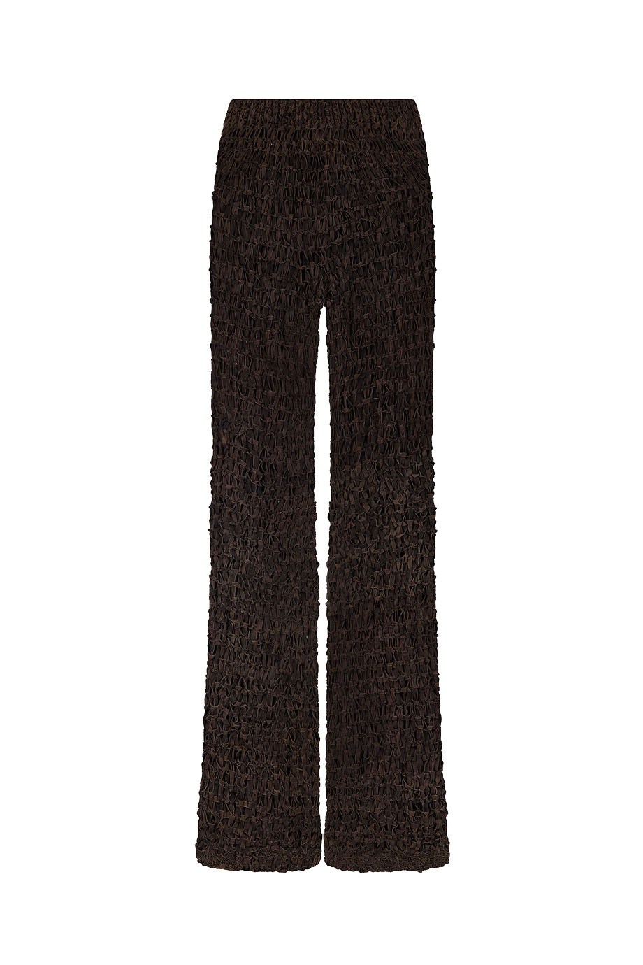 Брюки вязаные из замши