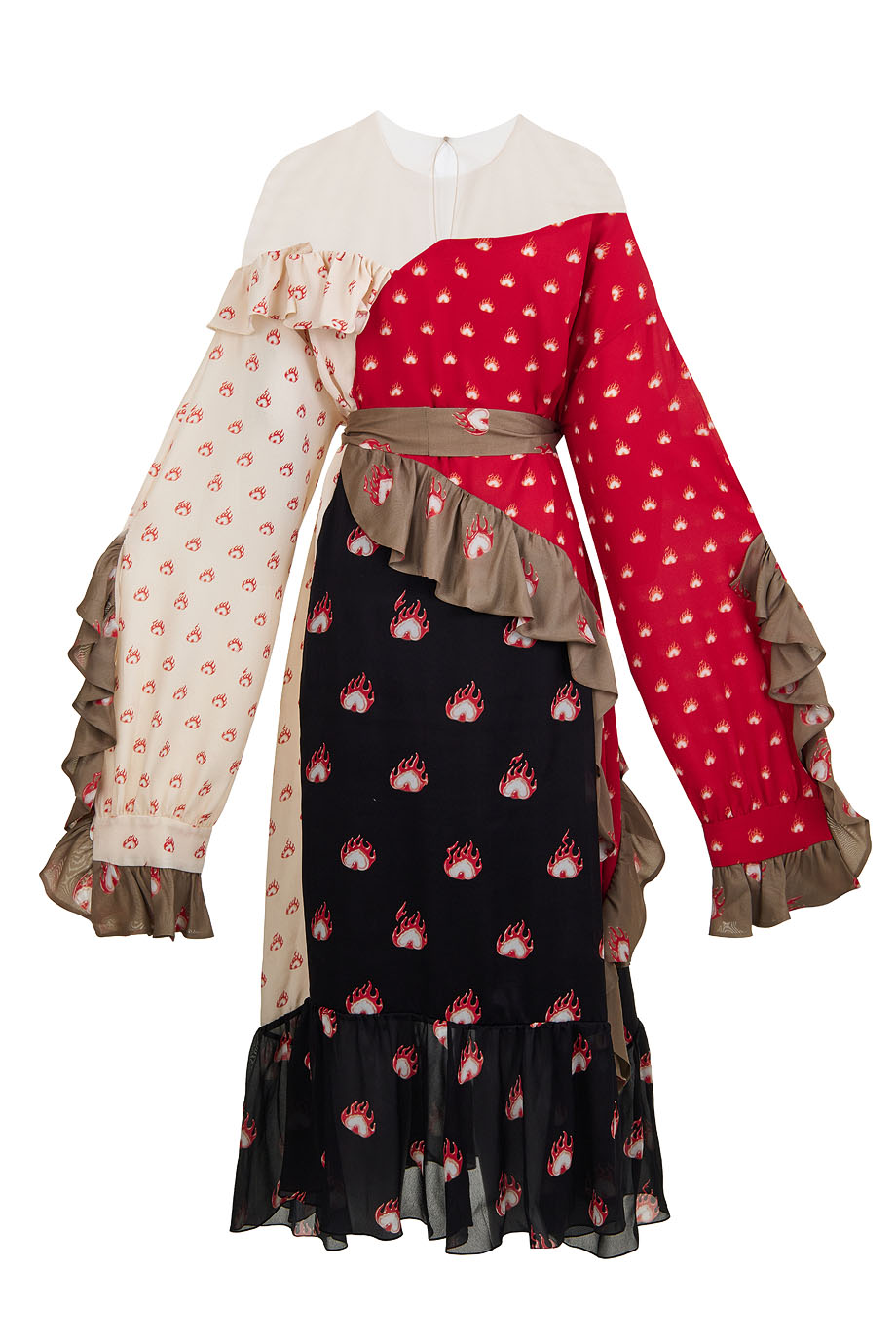 Платье макси из шелка