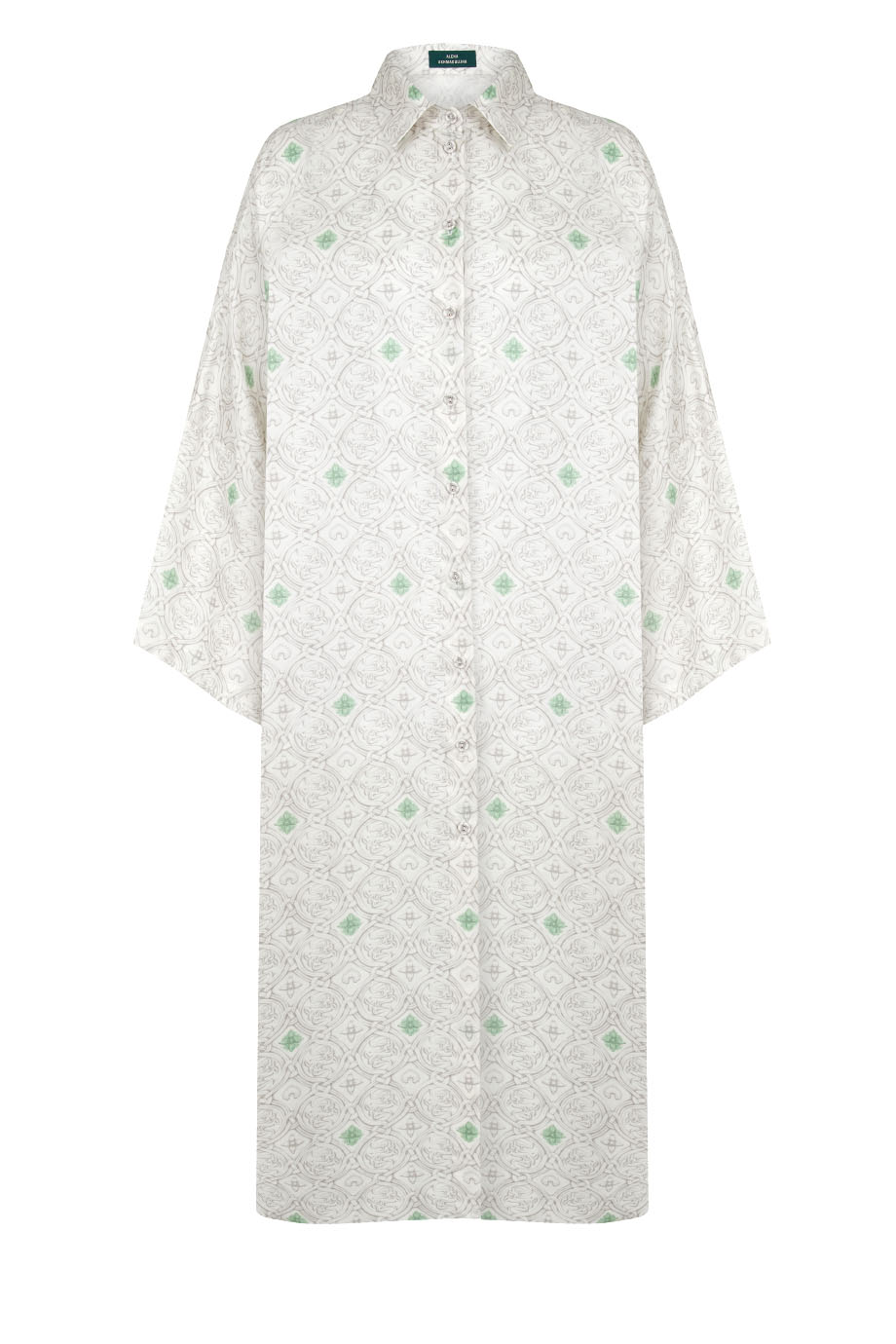 Платье-рубашка прямого силуэта