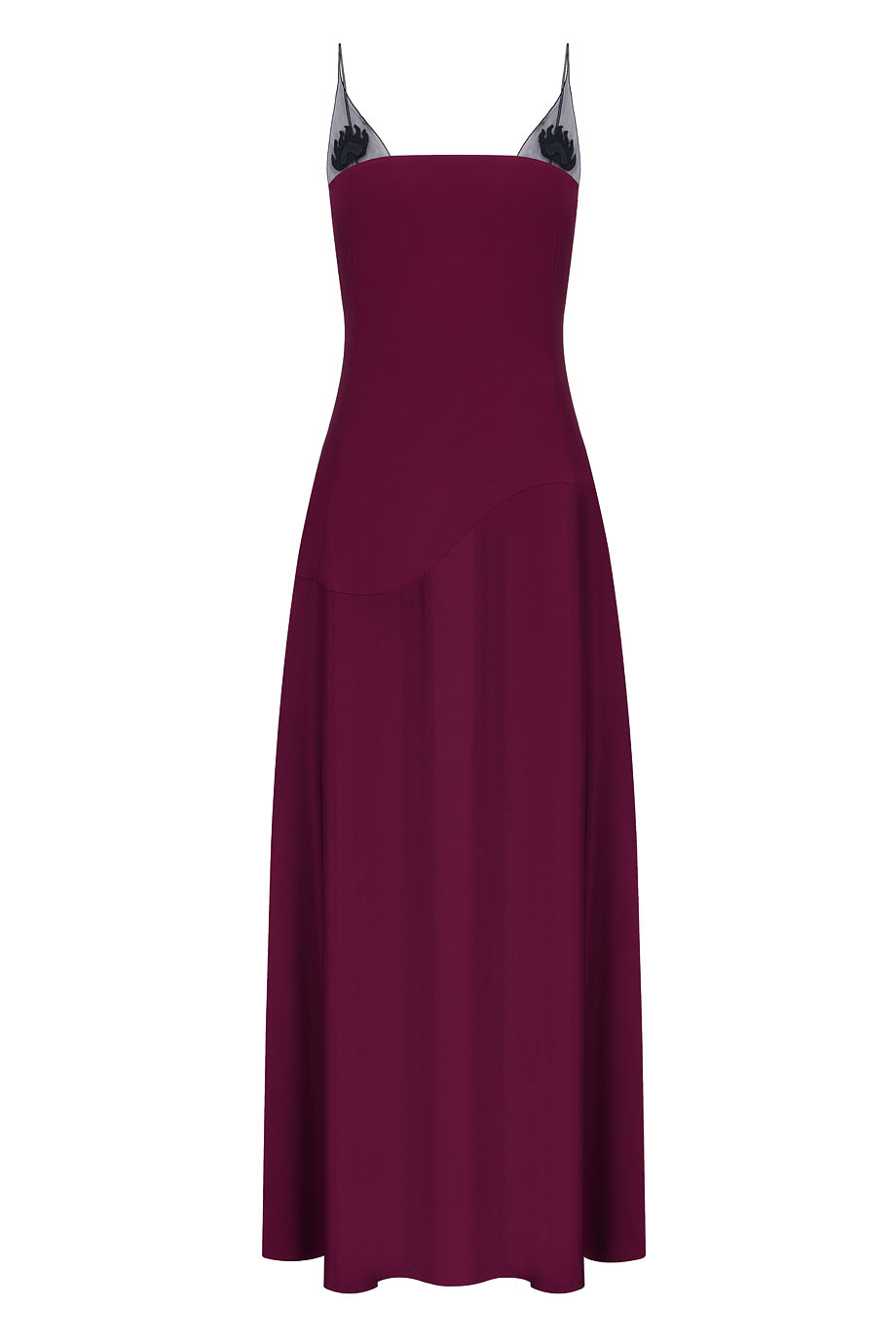 Платье макси на бретелях