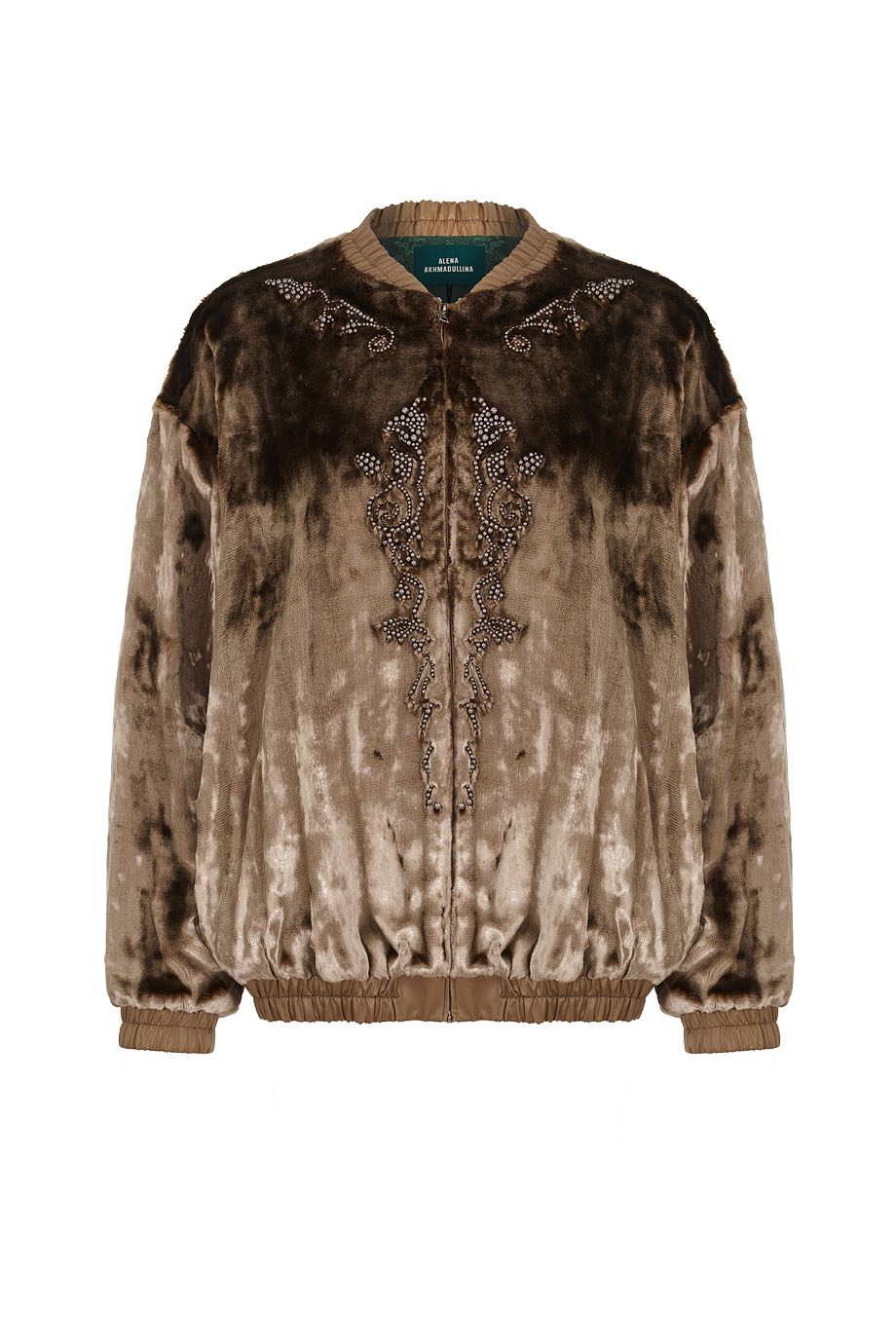 Куртка-бомбер бархатная