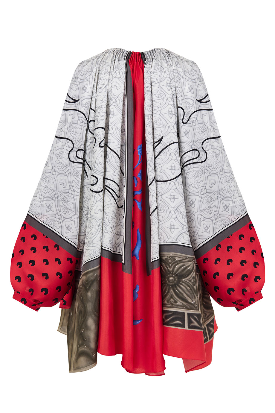 Платье миди из шелка