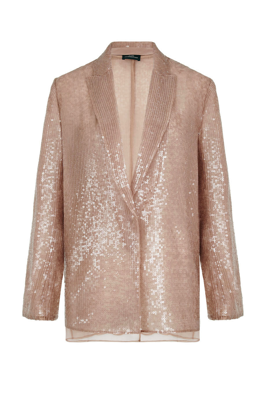 Жакет однобортный с английским воротником