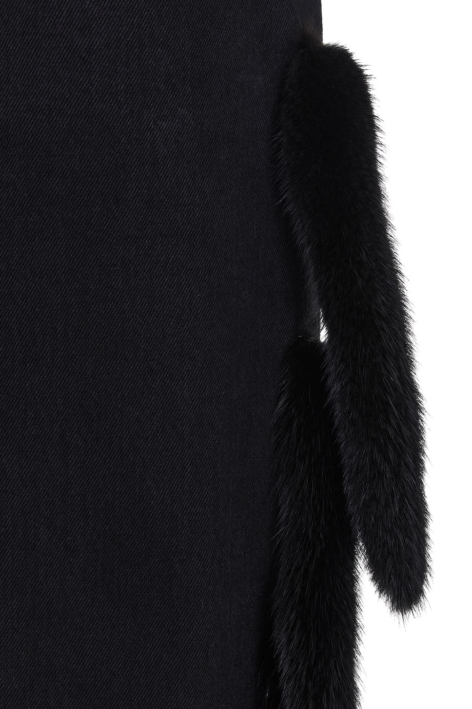 Джинсы широкие с отделкой